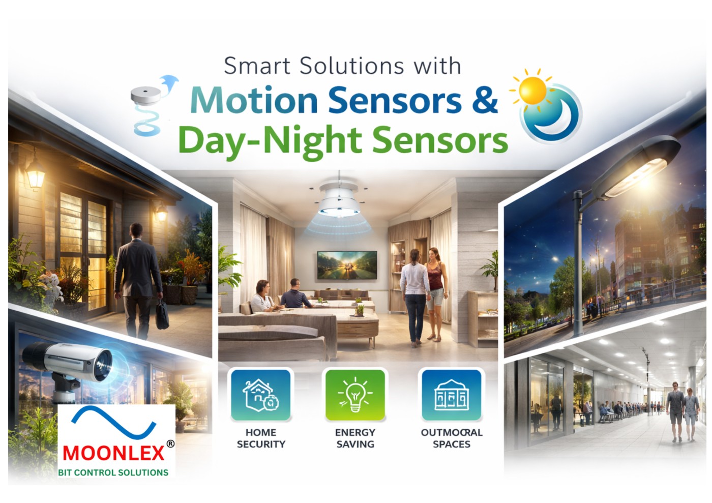 Moonlex Light: Smart Lighting with LDR & Motion Sensor Technology